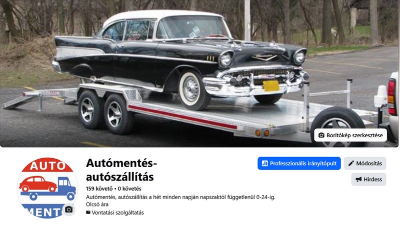 autómentő facebook