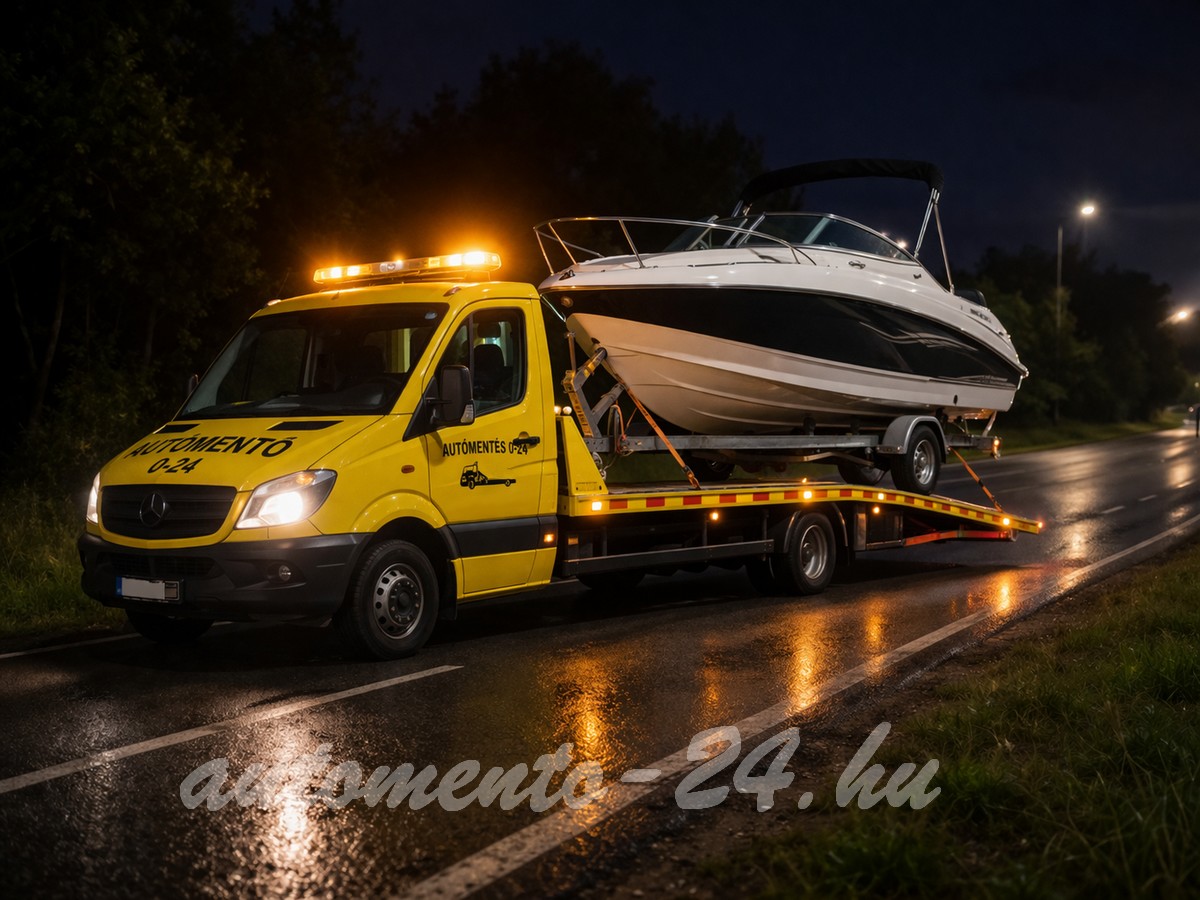 Csónak, motorcsónak szállítás